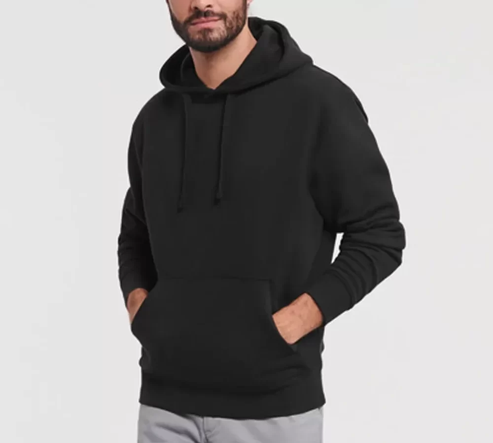Russel Hoodie Zwart Hoodie Russel Authentic 280GSM - Afbeelding 1