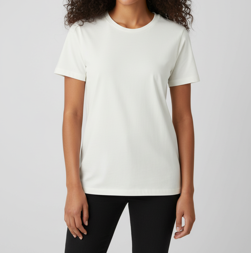Jack&Jones Regular fit OffWhite 180gsm DAMES T-Shirt Dames Regular Fit 180GSM - Afbeelding 1