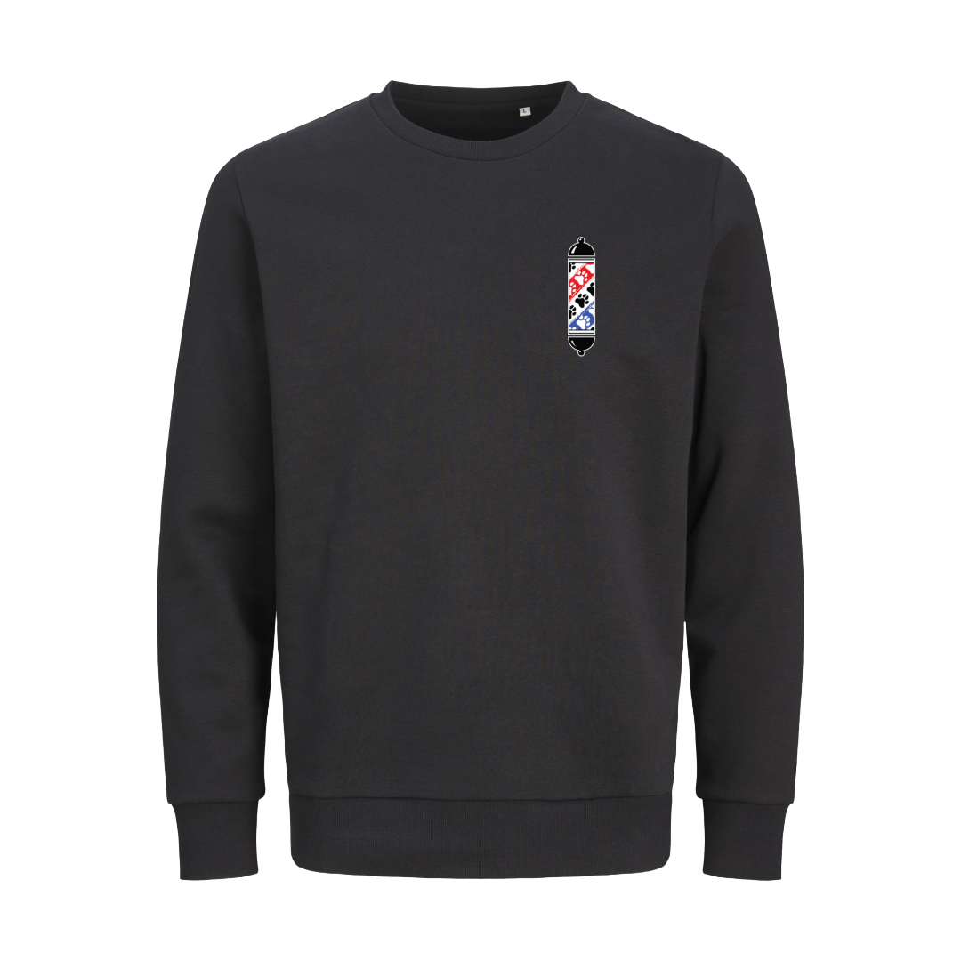 Bardier Crewneck Sweater FrontBlack Bardier Sweater Logo Bedrukt - Afbeelding 1